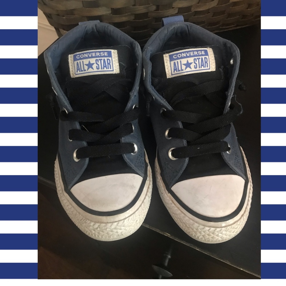 Boys Converse Blue High Tops - Size 1